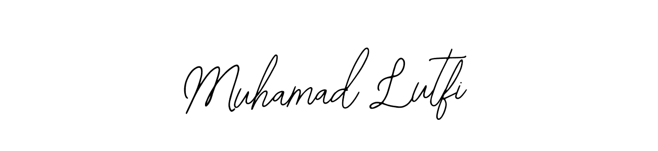 Create a beautiful signature design for name Muhamad Lutfi. With this signature (Bearetta-2O07w) fonts, you can make a handwritten signature for free. Muhamad Lutfi signature style 12 images and pictures png